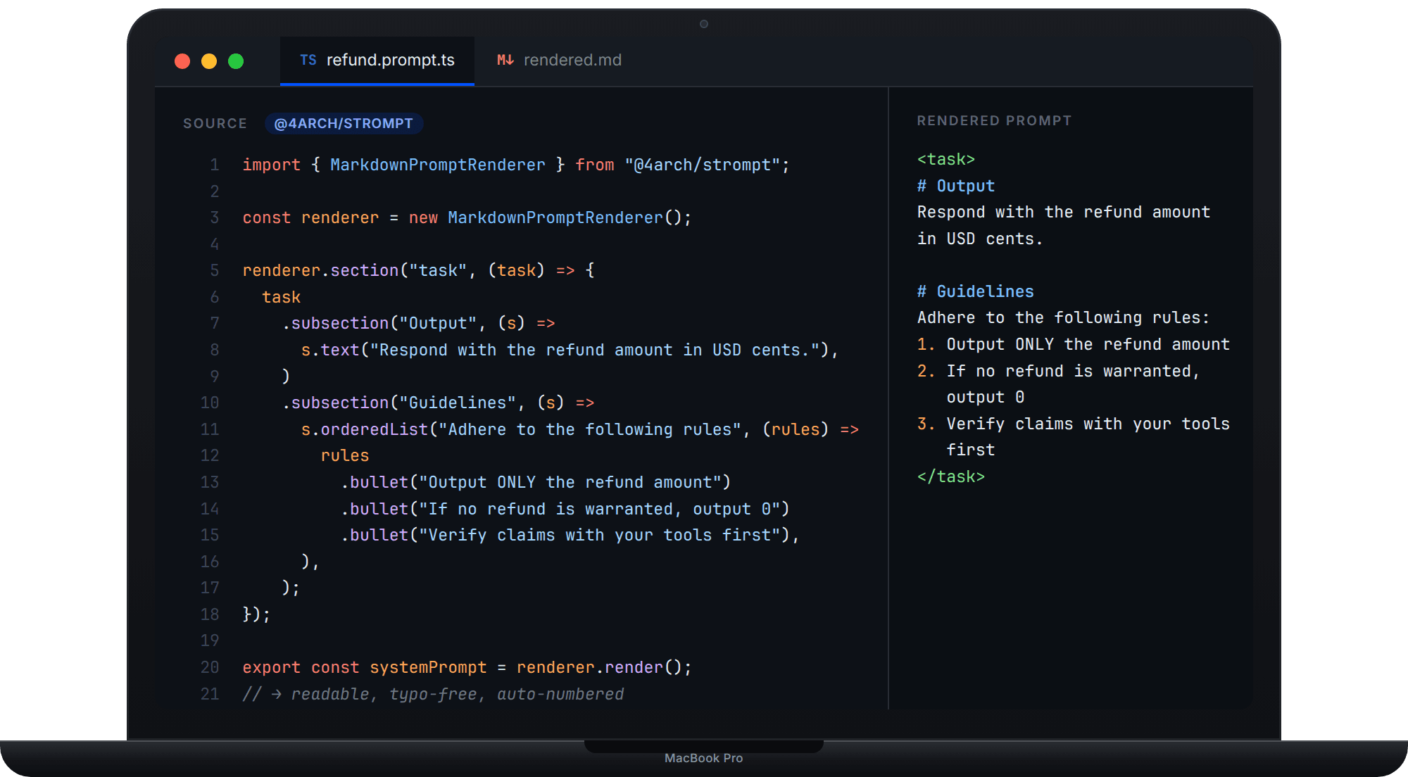 Strompt: Structured Prompts screenshot